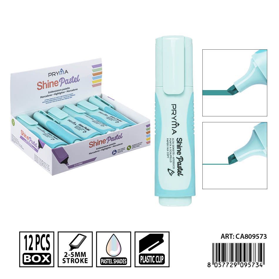 Subrayador azul pastel 2/5mm PRYMA - Herramienta de escritura clara