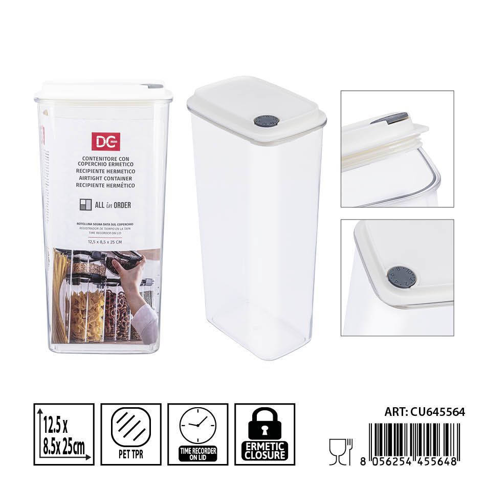 Recipiente hermético transparente 500ml 10.5x10 cm DC CASA - Accesorios de cocina