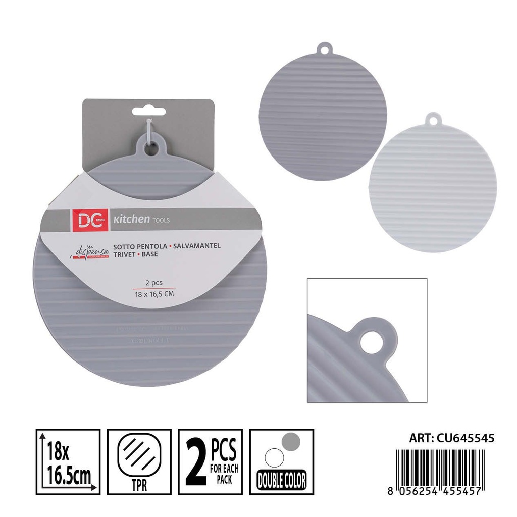 Salvamanteles individuales 2 piezas 18x16.5 cm DC CASA - Accesorios para la mesa