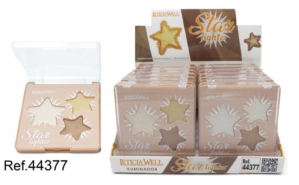 Iluminador 3 colores Star Lig. 12/U 44377 - Brillo radiante para el rostro