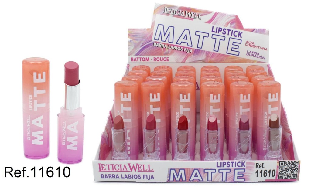 Barras de labios fijo mate 24/U 11610 - Labiales de larga duración