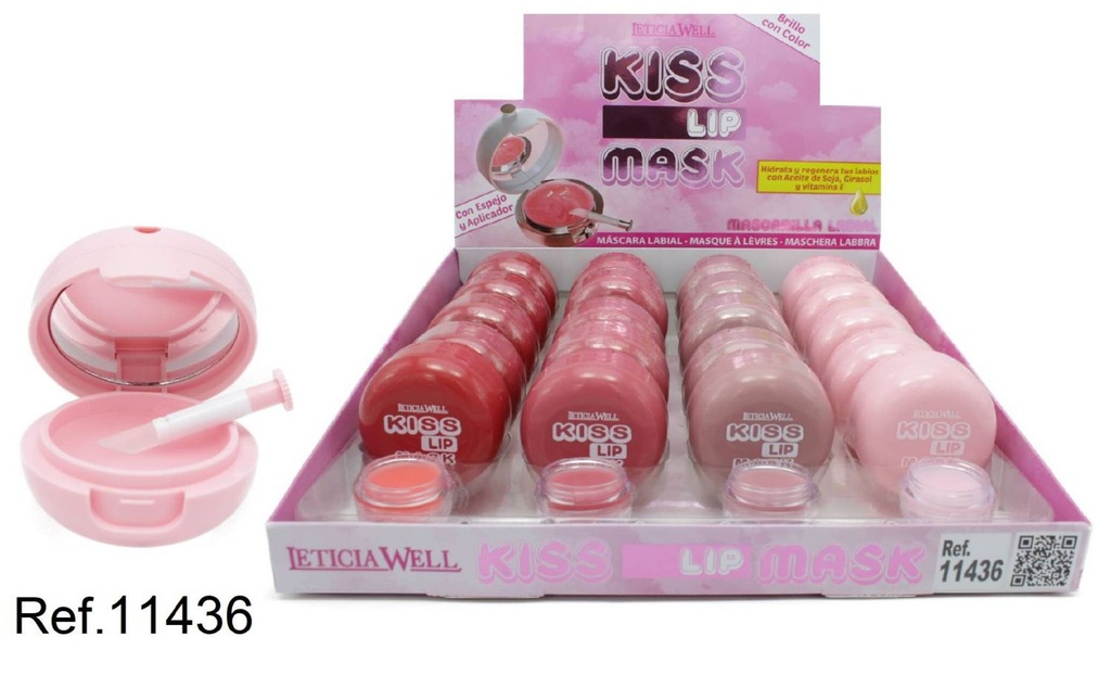 Lip Mask Kiss Tarro 20/U 11436 - Hidratación profunda para labios
