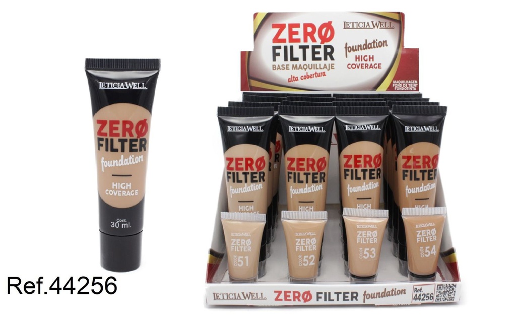 Maquillaje tubo Zero Filter 16/U 44256 - Cobertura natural