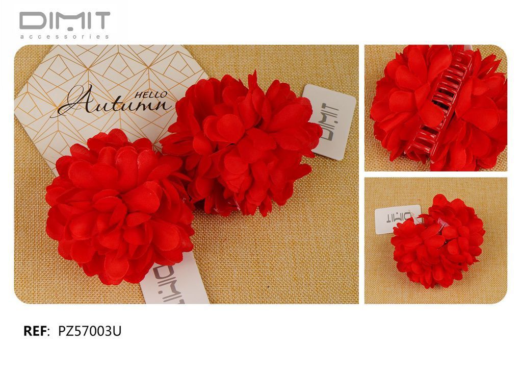 Pinza decorativa para flores 9 cm - Accesorios para el cabello y pinzas