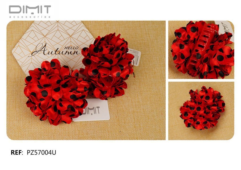 Pinza decorativa para flores 9 cm - Accesorios para el cabello y pinzas