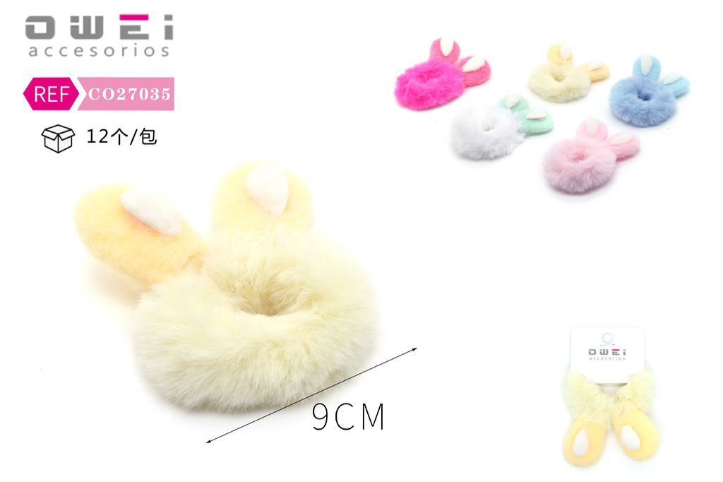 Coletero de peluche  - Accesorios para el cabello y gomas con pompones