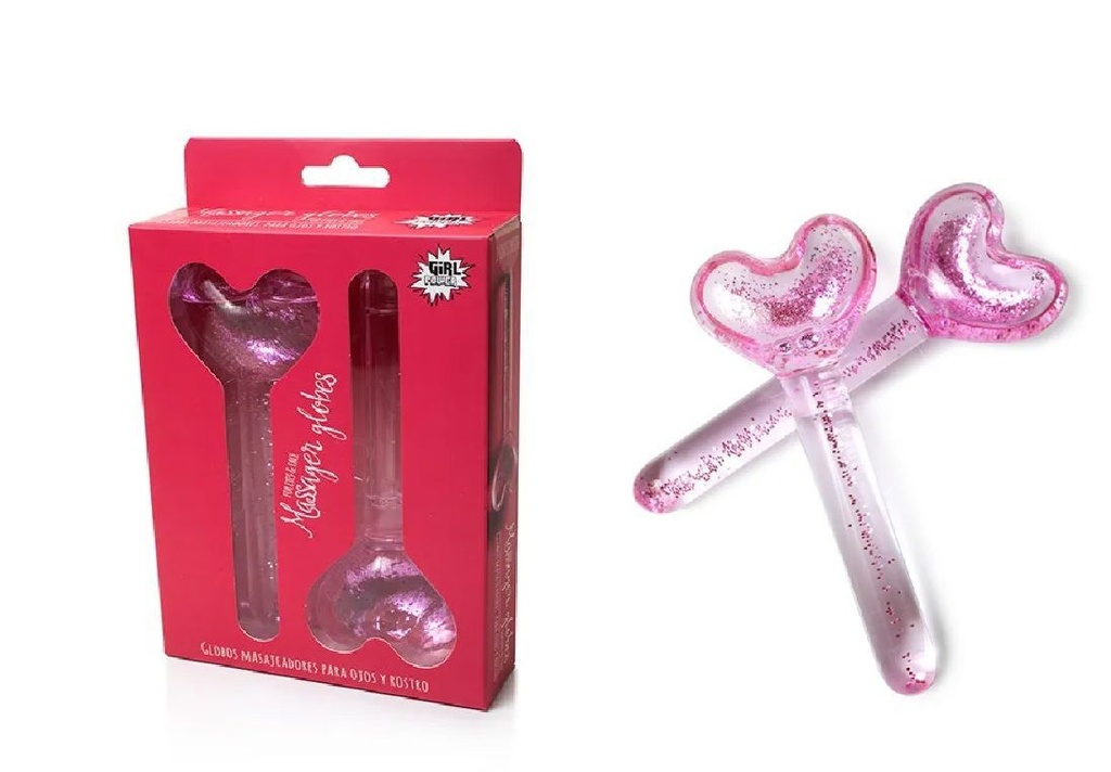 2 Globos de masaje facial Girl Power - Productos de belleza y cuidado facial