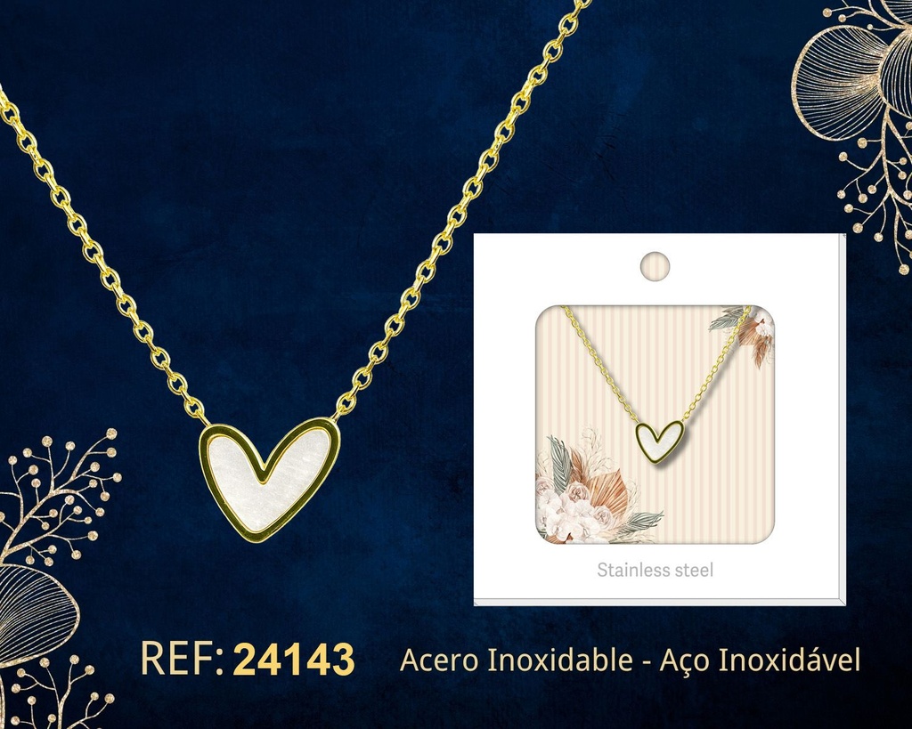 Collar de acero inoxidable con sobre - Joyería premium y colgantes elegantes