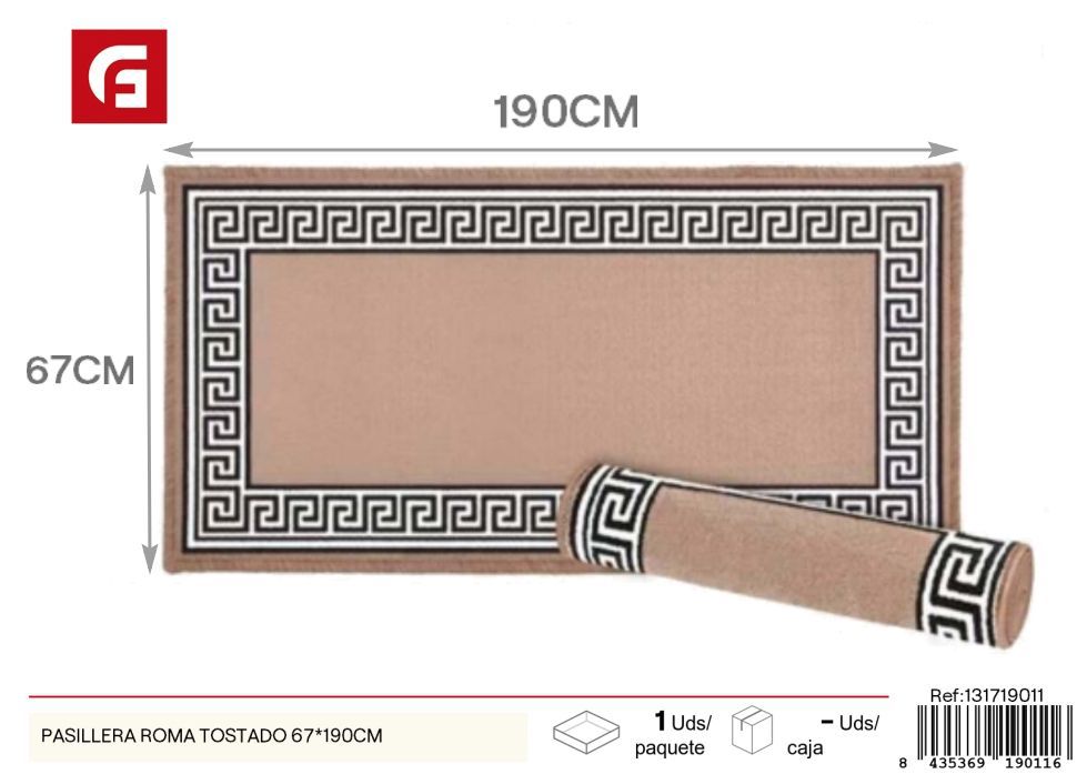  pasillera Roma tostado 67*190cm - Alfombras decorativas