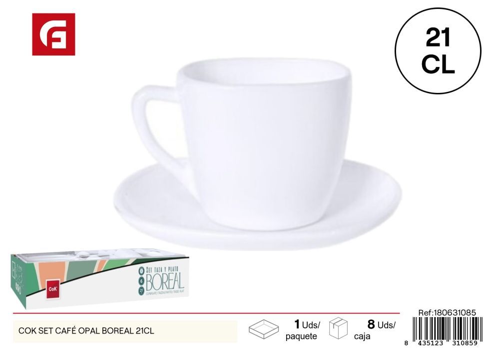 Set de café opal boreal 21 cl serie Amelia - Vasos de vidrio y vajilla