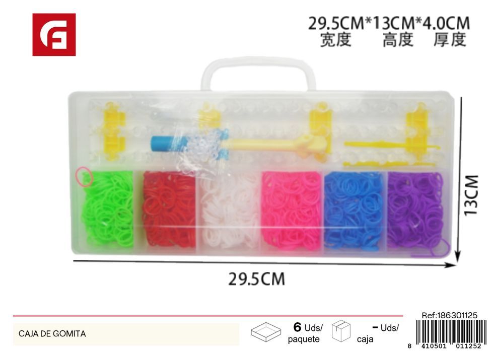 Caja de gomitas set grande (30*13*4 cm, 1300 piezas) - Materiales para manualidades