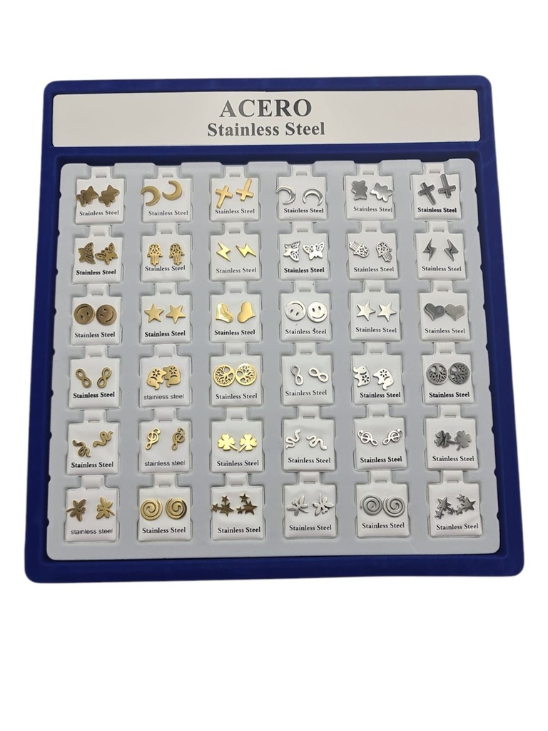 Expositor de pendientes acero 36/p RB - Bisutería y joyería