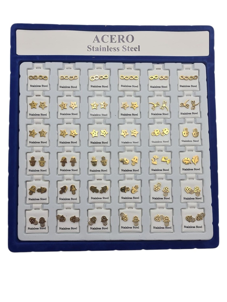 Expositor de pendientes acero 36/p RB - Bisutería y joyería