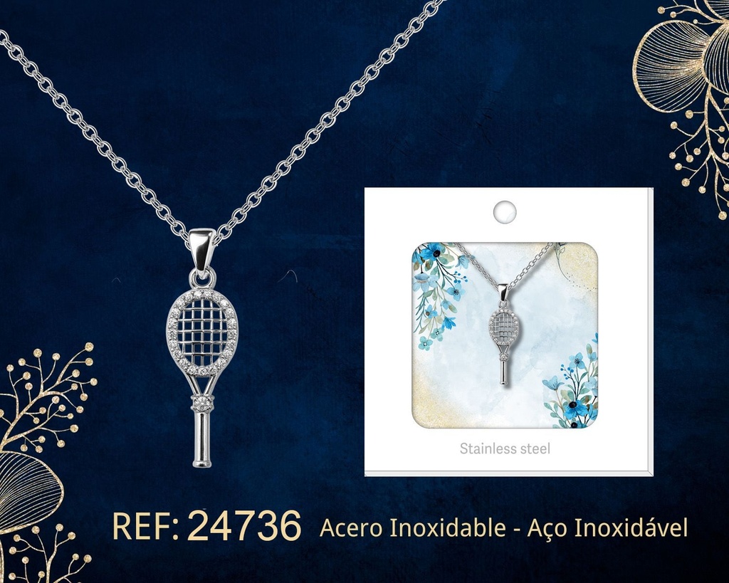 Colgante chapado en oro de 14K con circonita - Joyería premium de alta calidad