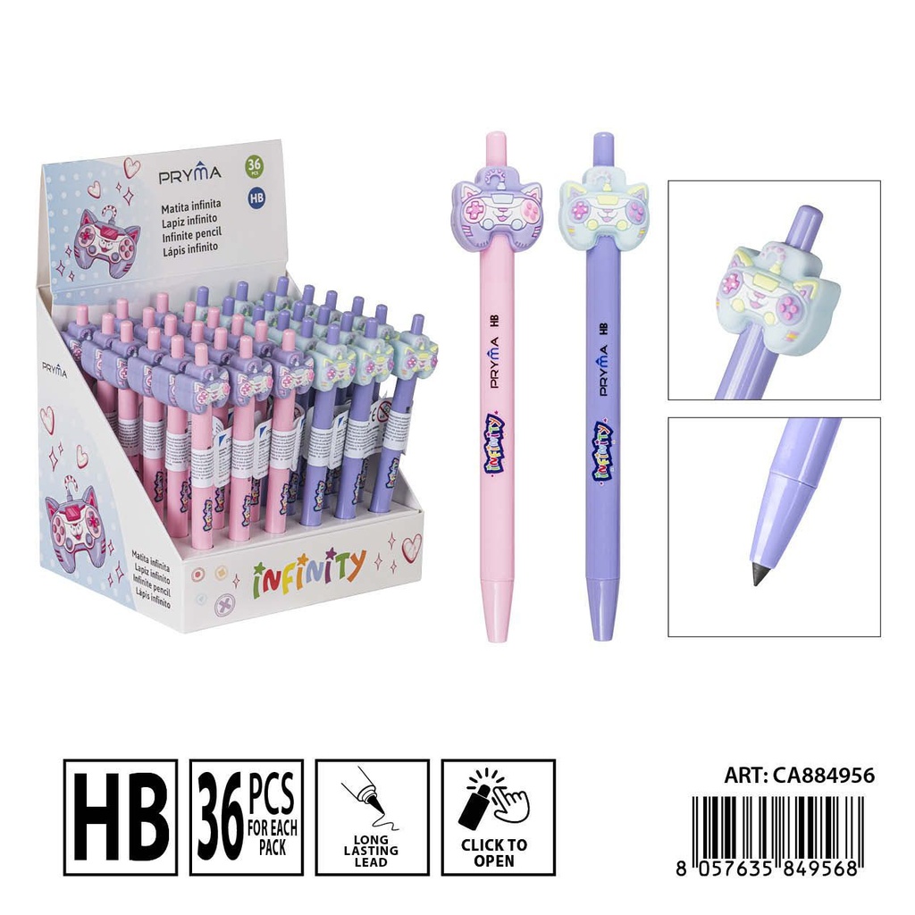 Lápiz eterno infinito HB de 14.5 cm - Utensilios de escritura y papelería