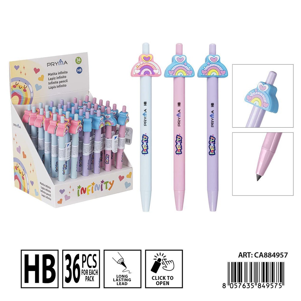 Lápiz eterno infinito HB de 14.5 cm - Utensilios de escritura y papelería