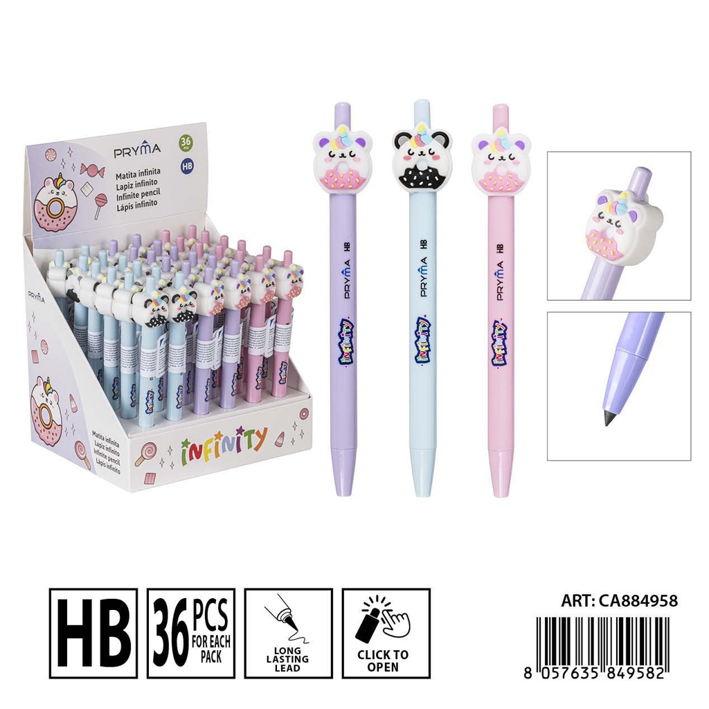 Lápiz eterno infinito HB 14.5cm - Utensilios de escritura y lápices portaminas