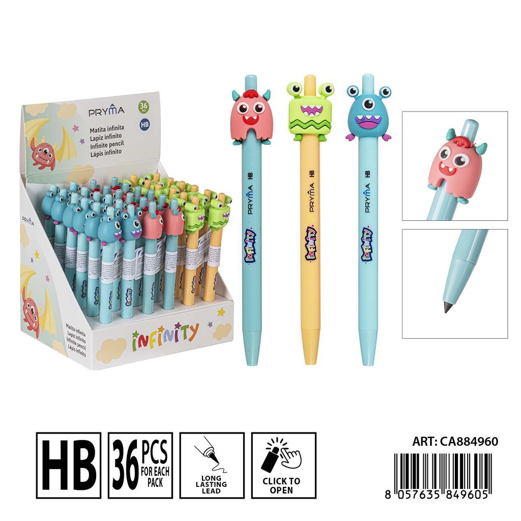 Lápiz eterno infinito HB de 14.5 cm - Utensilios de escritura y papelería