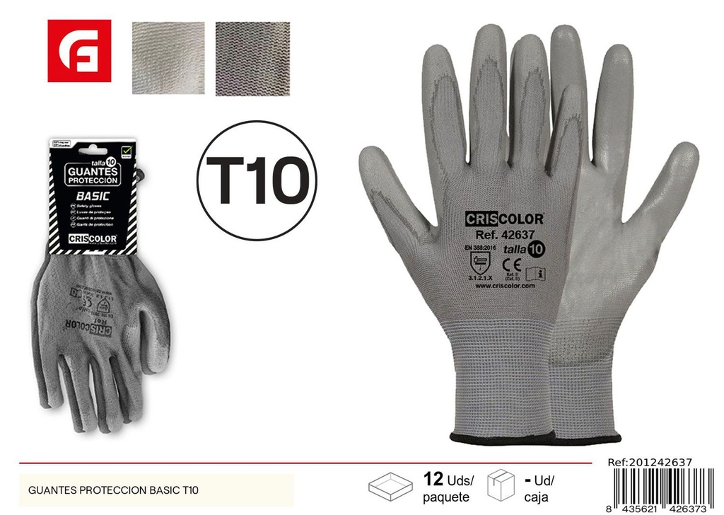 Guantes de protección básicos T10 - Herramientas de trabajo