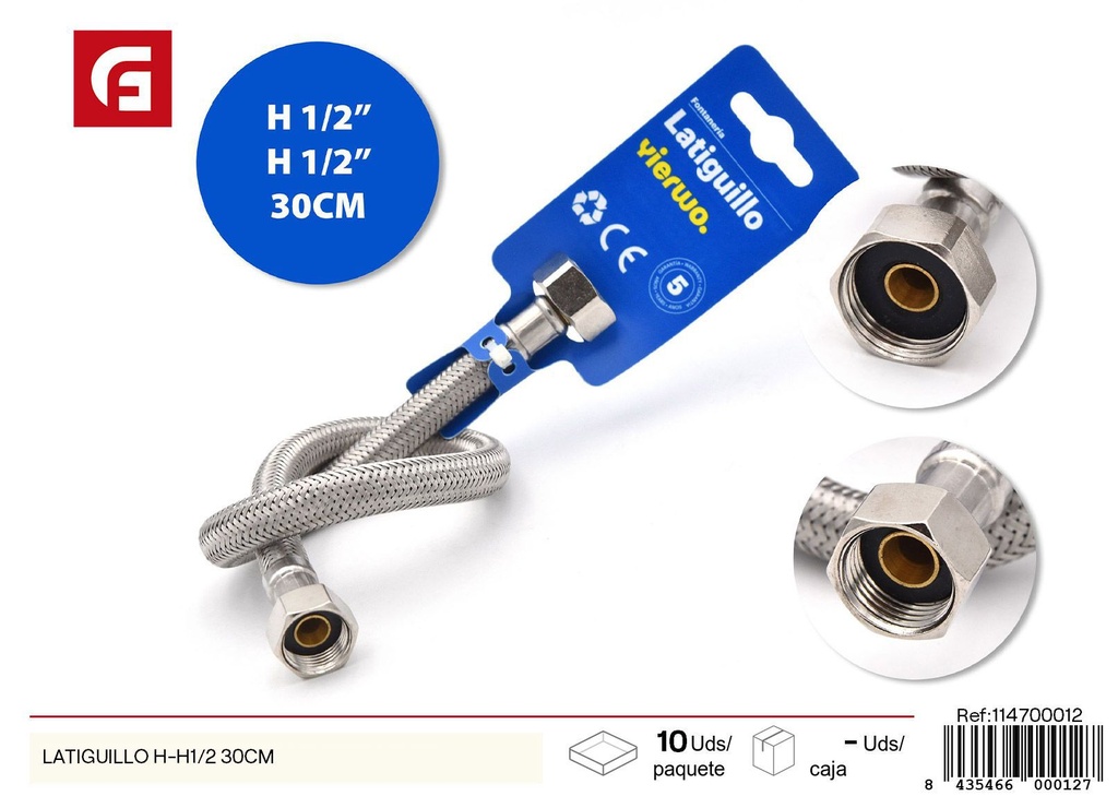 Latigullo H-H1/2 30 cm - Accesorios para fontanería