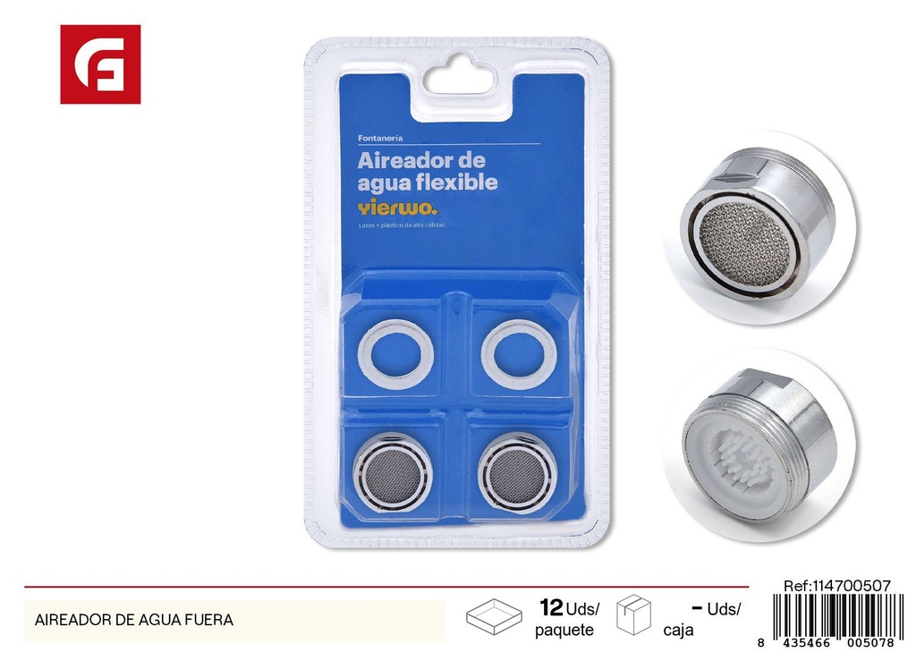 Aerador de agua de rosca externa - Accesorios de baño y ducha