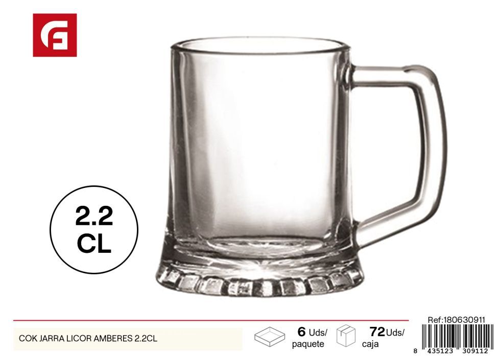 Jarra de licor Alorno de 2.2 L - Vidrio y cerámica
