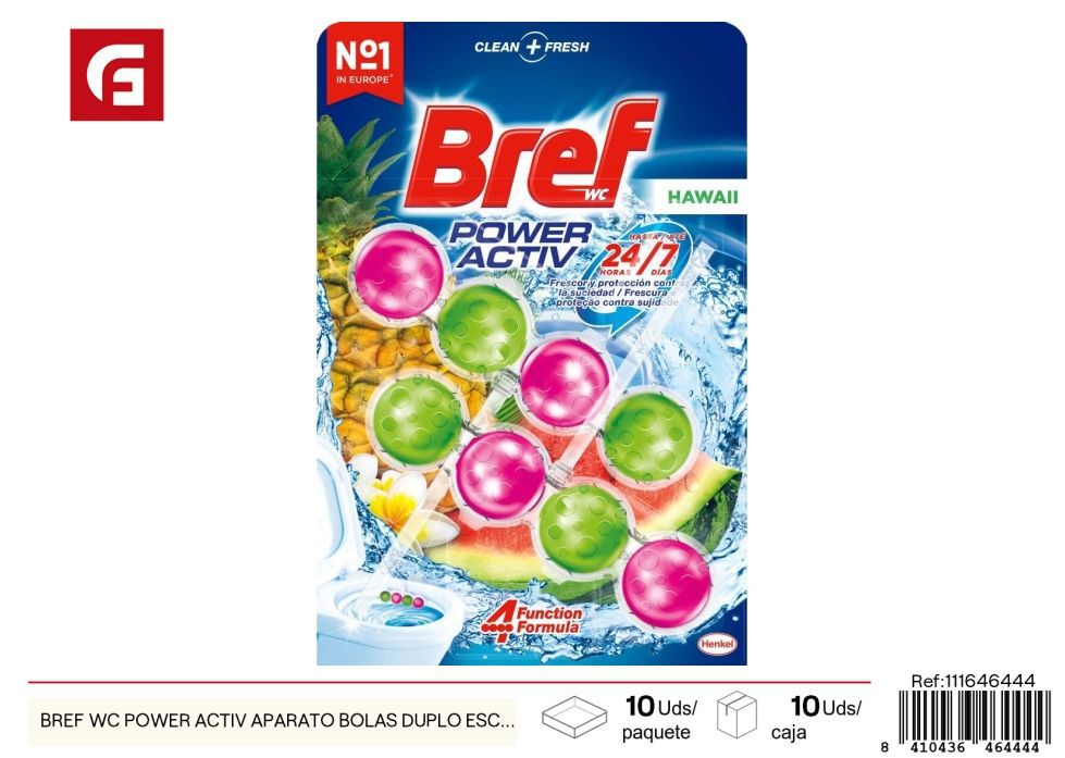 Bref WC Power Activ aparato con bolas (Hawái) - Productos de limpieza y baño