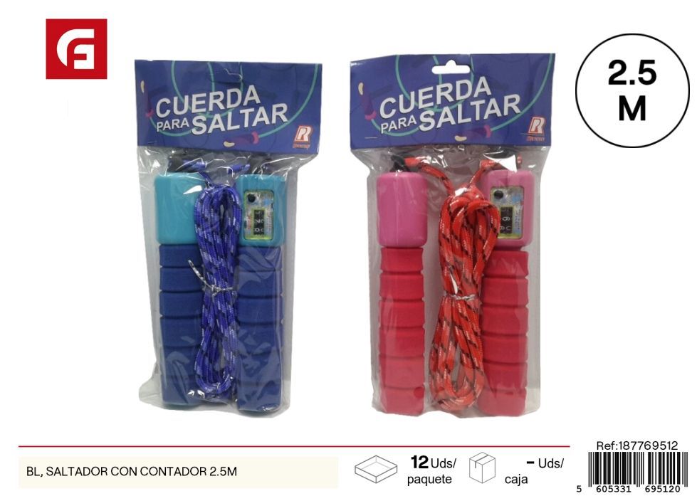 Saltador con contador 2.5m - Juguetes deportivos y actividades al aire libre