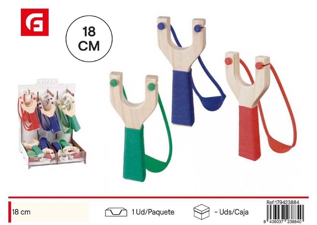 Tirachinas cuerda color 18cm - Juguetes de precisión y lanzamiento