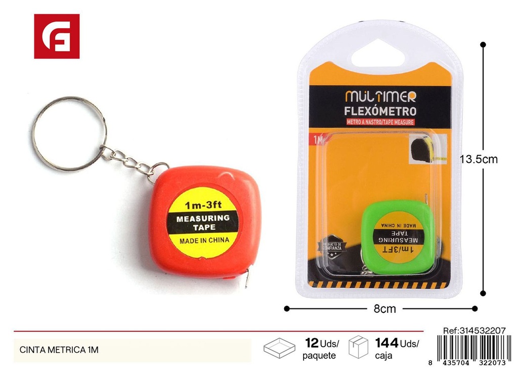 Cinta métrica de 1 metro - Accesorios de costura y marcos para medir