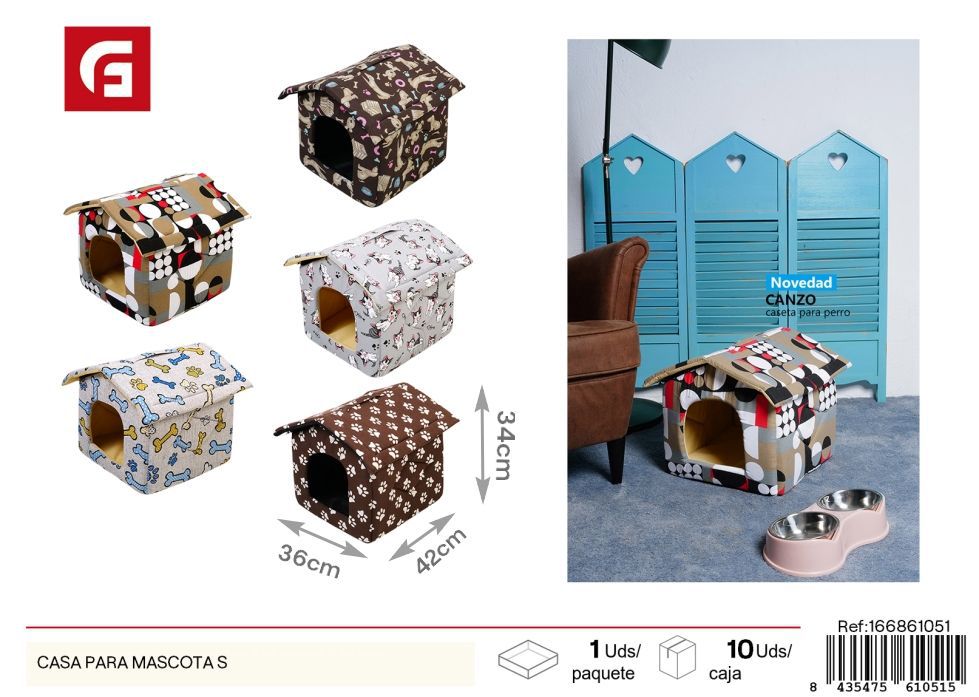 Casa para mascota tamaño S - Alojamiento para animales