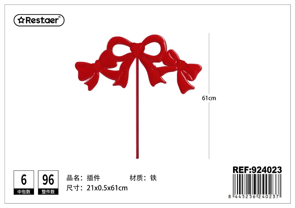 Accesorio para San Valentín 25.5x0.5x24 cm - Decoraciones para el Día de San Valentín