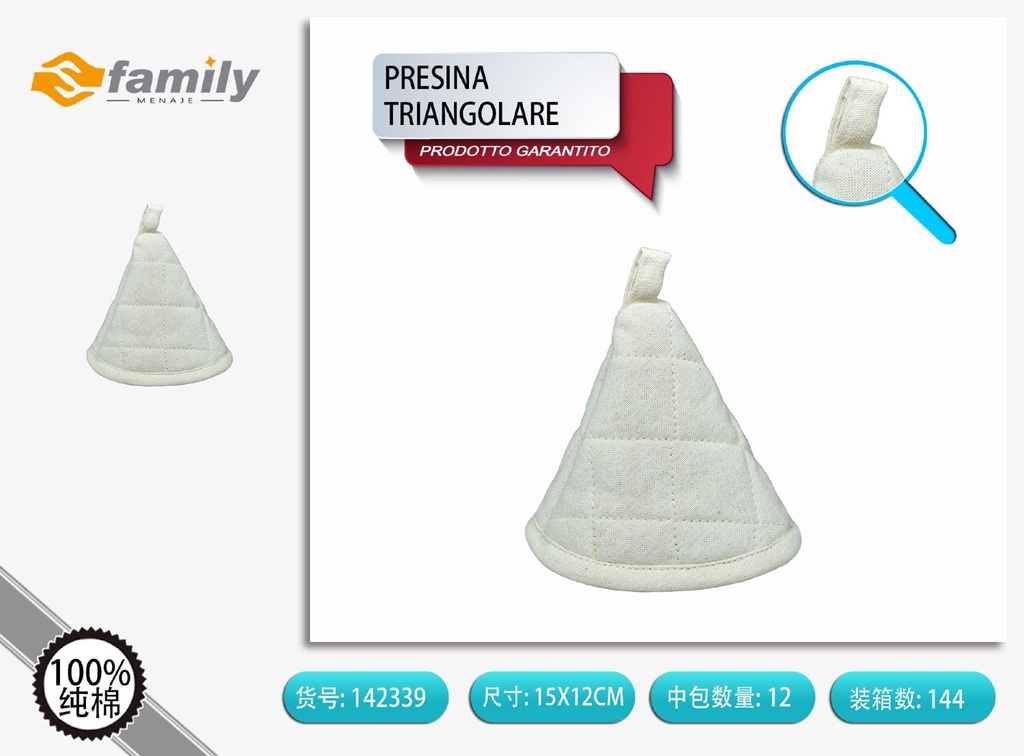 Agarradera de cocina triangular 15x12 cm - Accesorios de cocina y utensilios