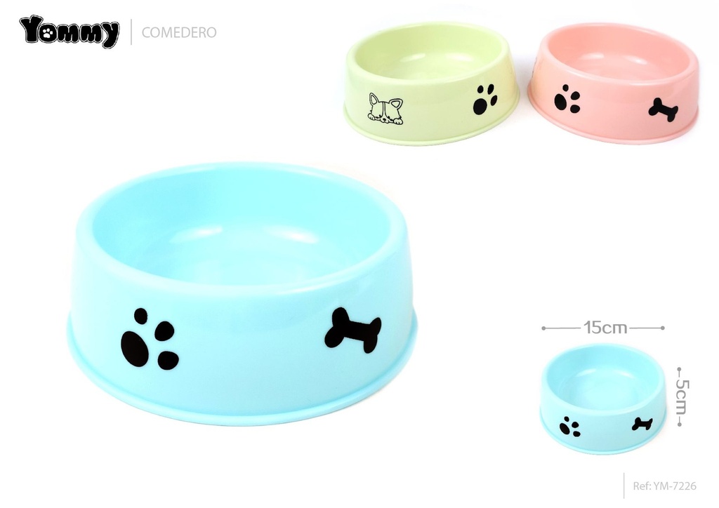 Comedero pequeño para mascotas 15x15x5 cm - Comederos para mascotas