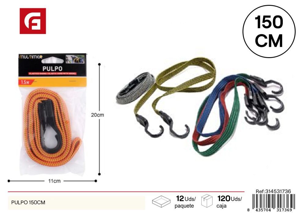 Gancho sin clavos PULPO 150 cm - Accesorios de coche