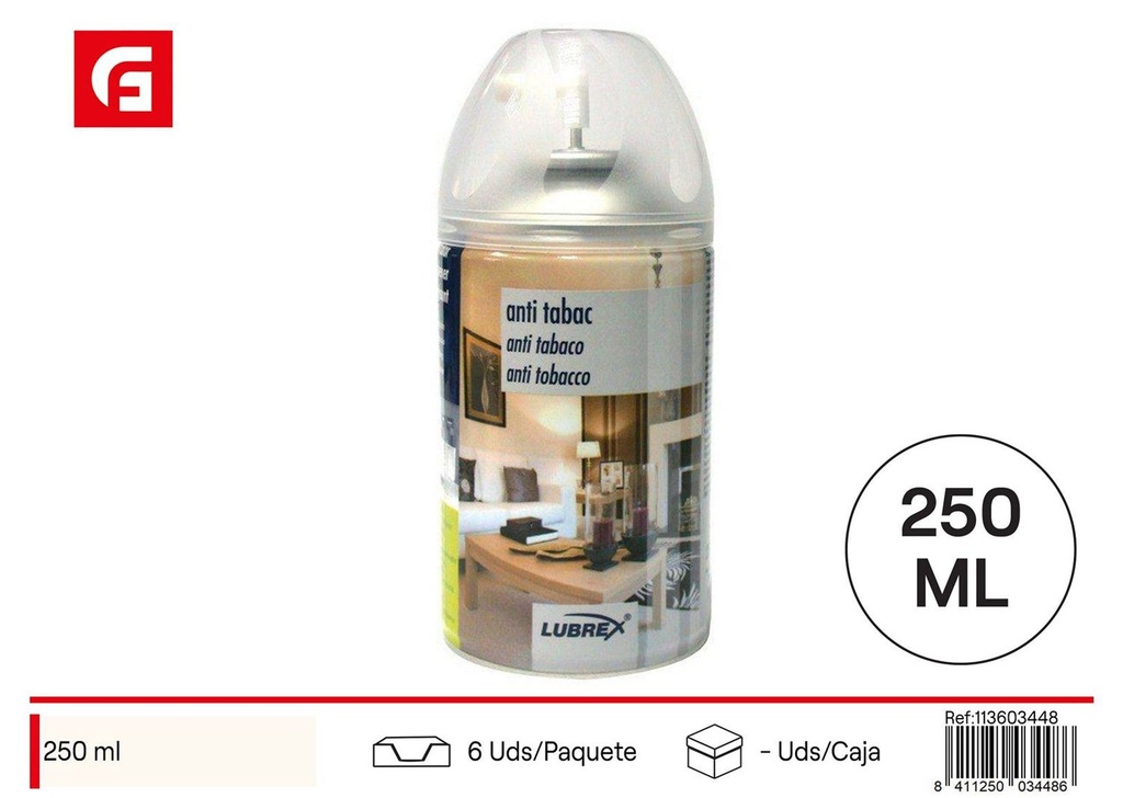 Aroma Spray AMB.LUBREX 250 ml Antitabaco - Ambientadores y velas