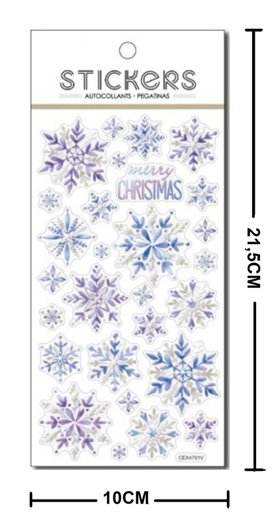 Stickers de Navidad 10x21.5 cm - Material navideño y decoración