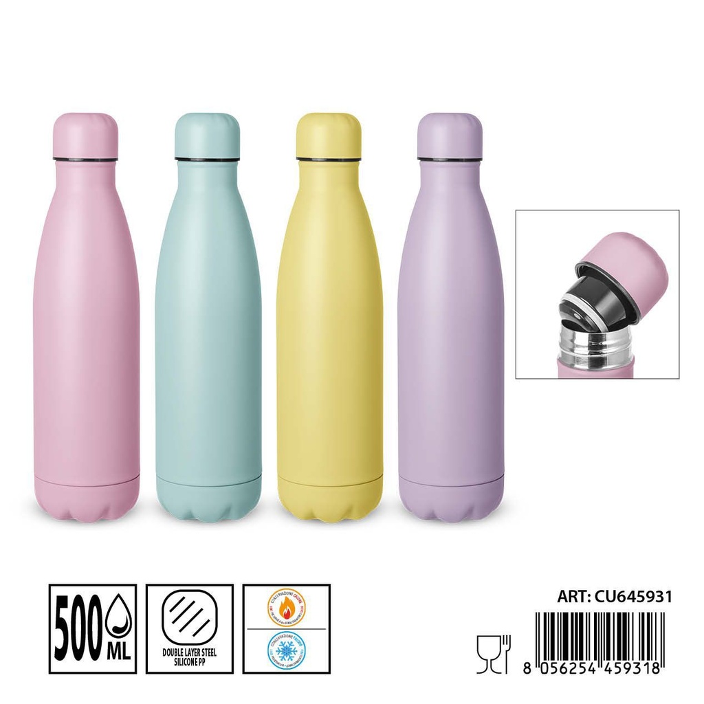 Botella térmica 500ml 7.1x26.5cm - Utensilios de cocina y bebida