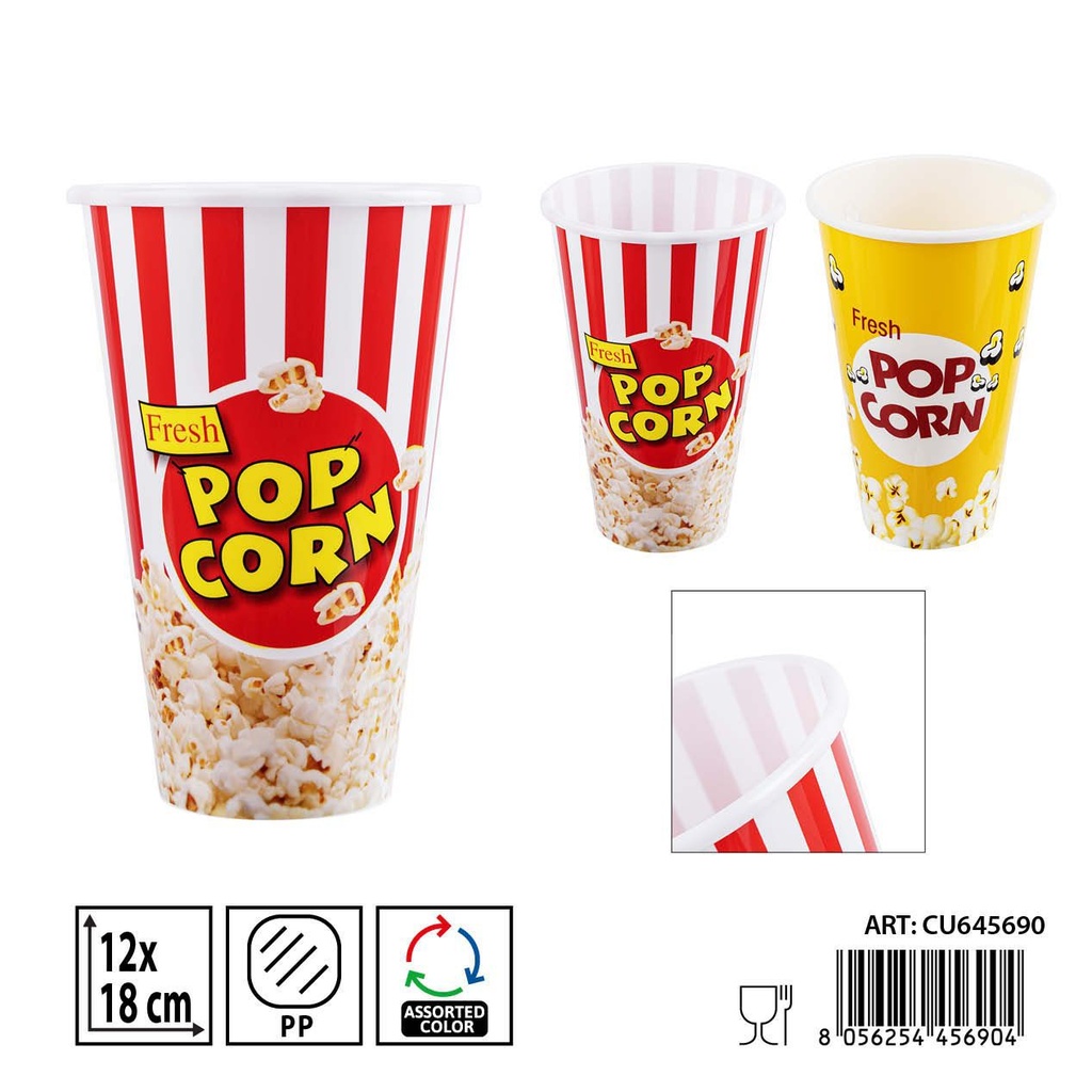 Cubo de palomitas DC CASA 12x18 cm - Utensilios de cocina