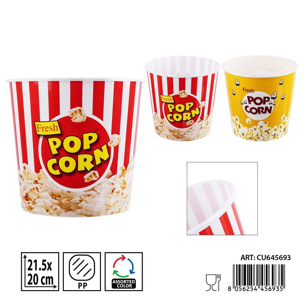 Cubo de palomitas DC CASA 21.5x20 cm - Utensilios de cocina