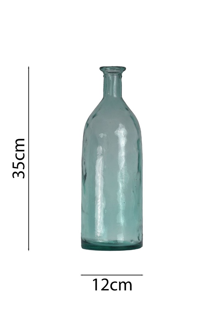 Botella de vidrio Florencia 35H - Maceteros y decoración para el hogar