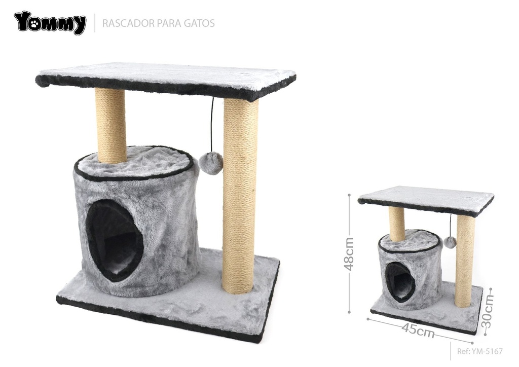Rascador para gatos 45x30x48 cm - Mobiliario para gatos