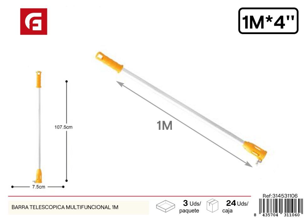 Alicate de acero mini barra telescópica multifuncional 1m - Herramientas de jardín