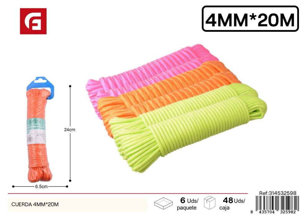 Cuerda de 4mm*20m - Ferretería y cuerdas