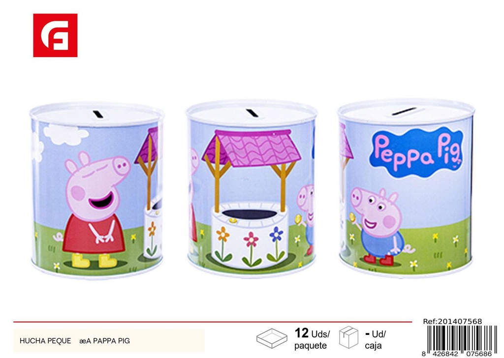 Hucha pequeña Peppa Pig - Ahorro y decoración infantil