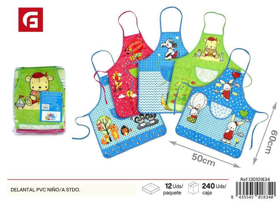 Delantal de PVC para niños modelo estándar - Protección en cocina