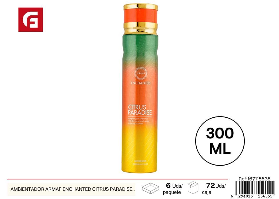 Ambientador Armaf Enchanted Citrus Paradise 300 ml - Aromatizantes de ambiente