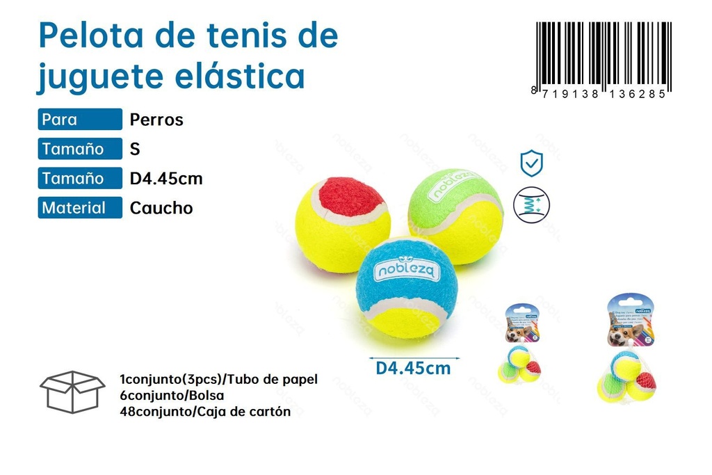 Pelota de tenis de juguete elástica - Juguetes para mascotas