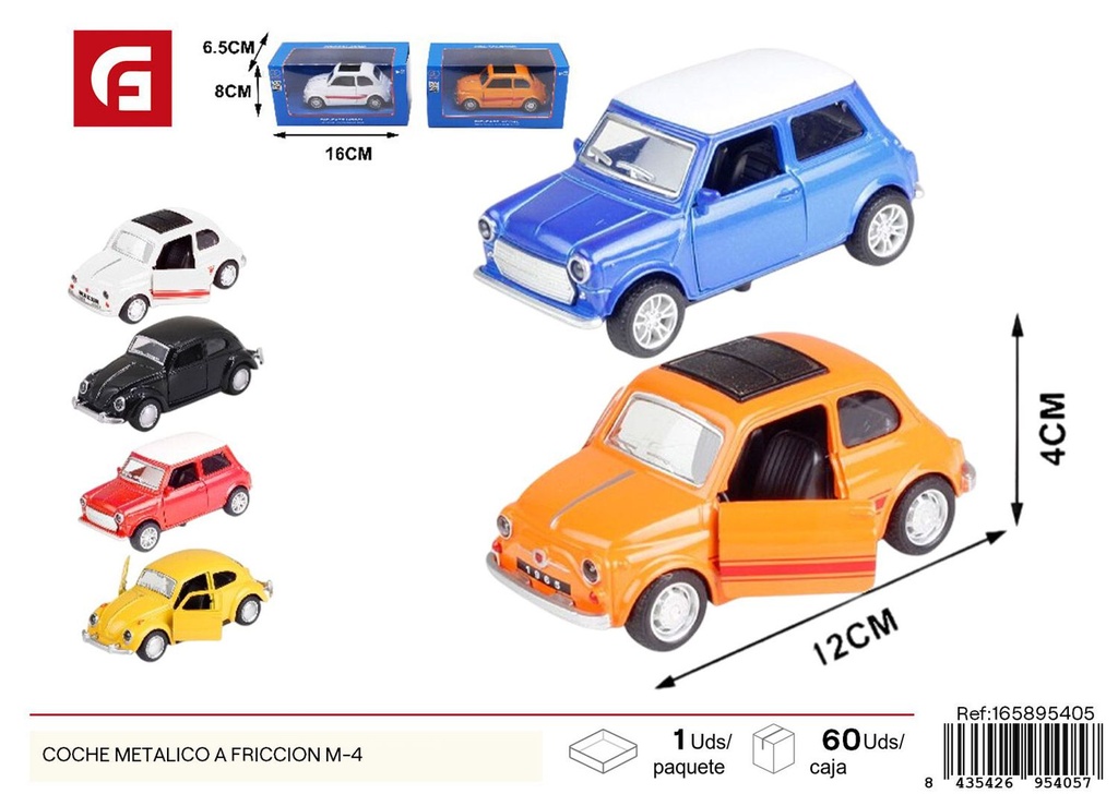 Coche metálico a fricción M-4 - Juguetes de vehículos y diversión