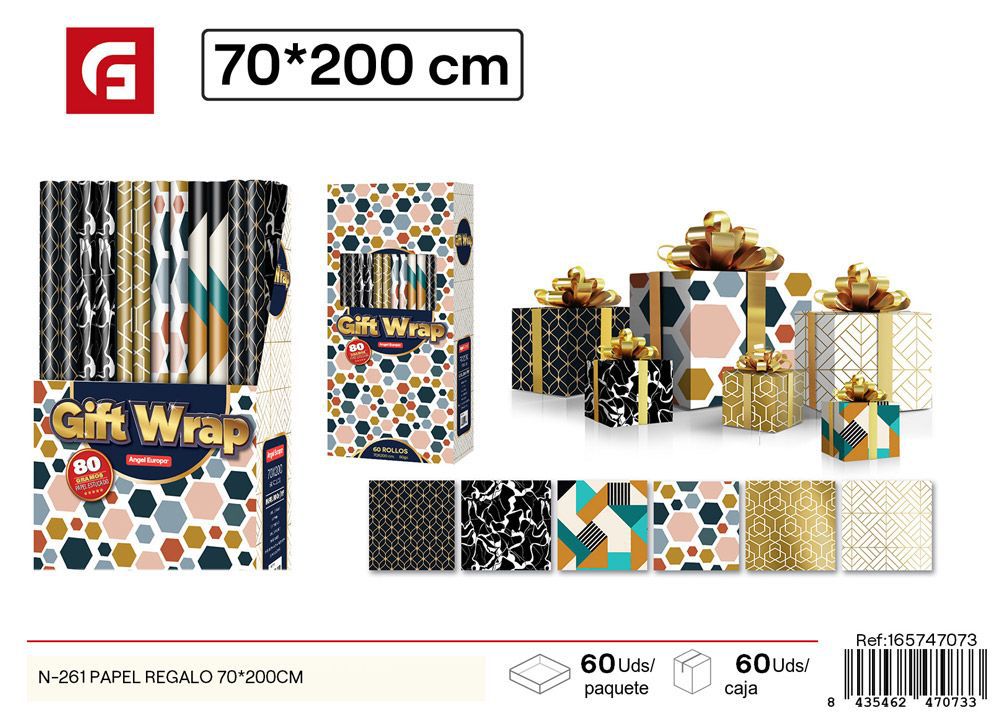 Papelería regalo 70*200 cm - Papel de regalo para todas las ocasiones